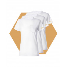 Koszulka Damska Pure White Wantee biała 3-Pack