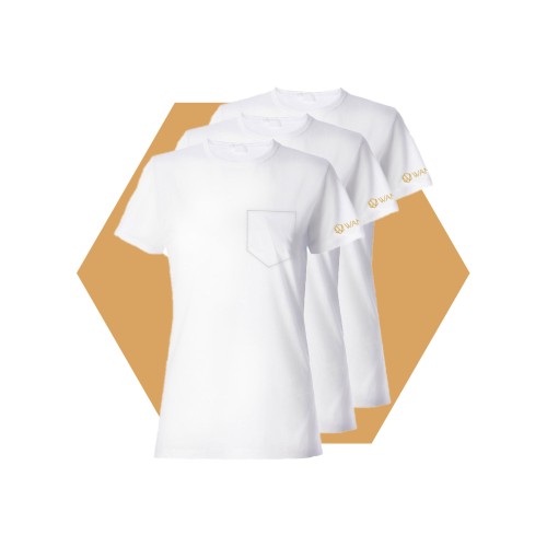 Koszulka Damska Pure White Wantee biała 3-Pack Koszulka Damska Pure White Wantee biała 3-Pack