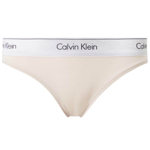 Damskie Majtki Calvin Klein MC Metallic-Bikini Beżowe Damskie Majtki Calvin Klein MC Metallic-Bikini Beżowe