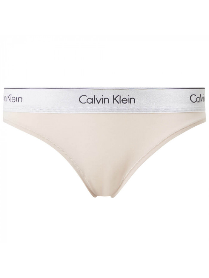 Damskie Majtki Calvin Klein MC Metallic-Bikini Beżowe