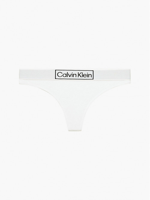 Damskie Stringi Calvin Klein Reimagined Heritage Thong Białe