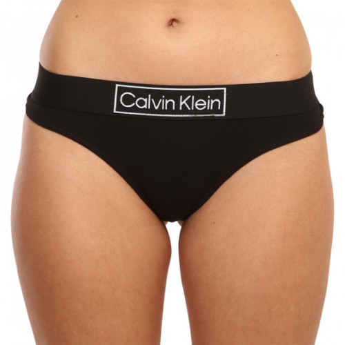 Damskie Stringi Calvin Klein Reimagined Heritage Thong Czarne Damskie Stringi Calvin Klein Reimagined Heritage Thong Czarne