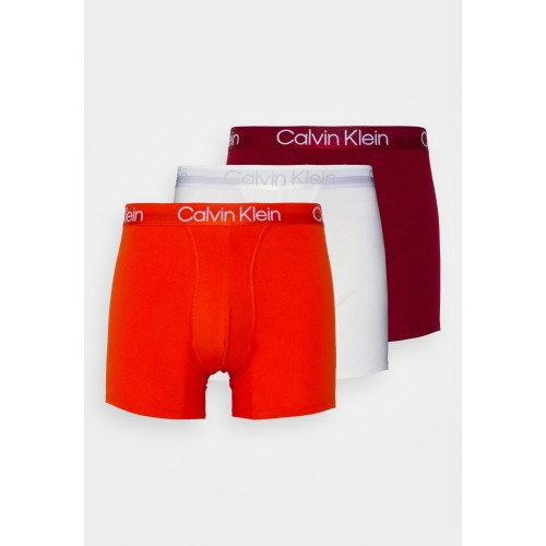 Bokserki Męskie Calvin Klein Modern Structure CTN-Boxer Brief Pomarańczowe, Białe, Bordowe 3-Pack Bokserki Męskie Calvin Klein Modern Structure CTN-Boxer Brief Pomarańczowe, Białe, Bordowe 3-Pack