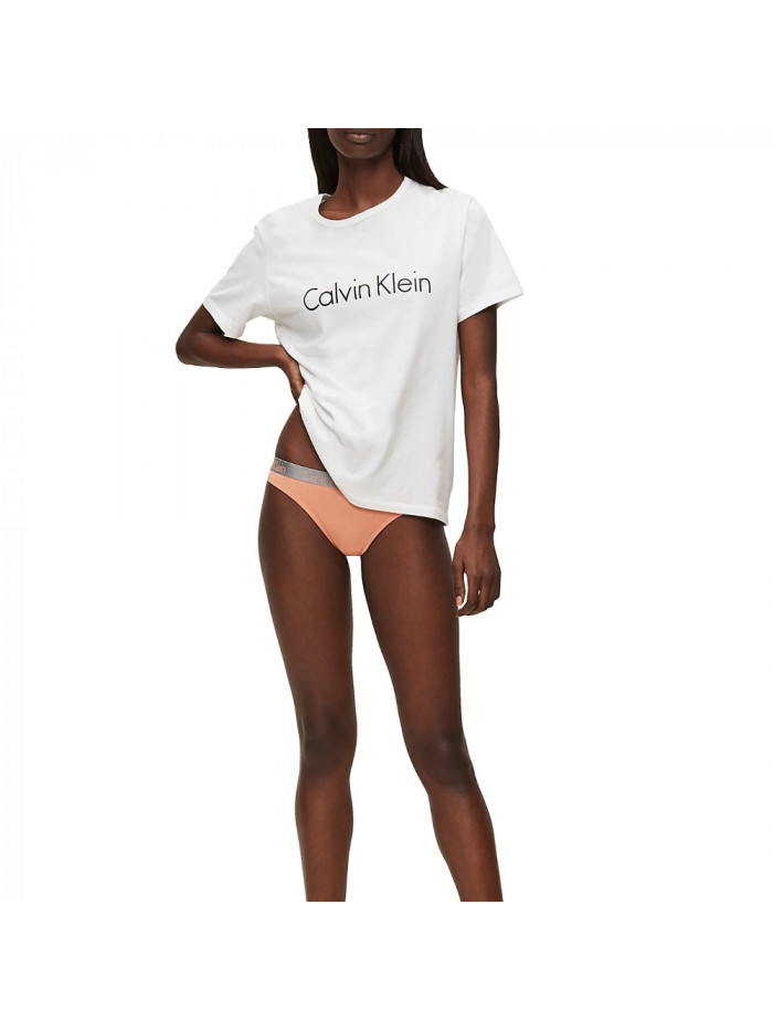 Damskie stringi Calvin Klein Radiant Cotton – Łososiowe