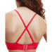 Damski biustonosz Calvin Klein Monolight CTN Holiday-LGHT Lined Triangle czerwony