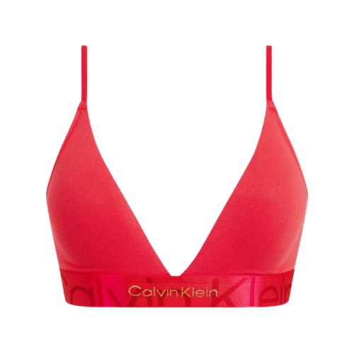 Damski biustonosz Calvin Klein Monolight CTN Holiday-LGHT Lined Triangle czerwony Damski biustonosz Calvin Klein Monolight CTN Holiday-LGHT Lined Triangle czerwony