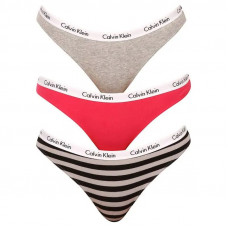 Damskie majtki bikini Calvin Klein Carousel ciemno...