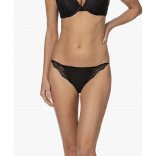 Damskie Majtki Calvin Klein Black Linear Lace-Biki...