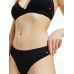 Damskie Stringi Tommy Hilfiger SEACELL-Tonal Logo Waistband Czarne