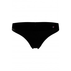 Damskie stringi Tommy Hilfiger Tonal Logo czarne
