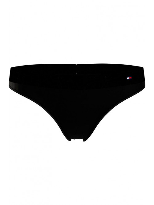 Damskie stringi Tommy Hilfiger Tonal Logo czarne