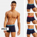 Męskie Bokserki Tommy Hilfiger Premium Essentials WB Trunk Granatowe z Kolorowym Pasem 3-Pack