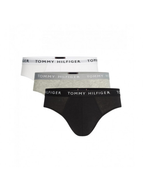 Męskie Slipki Tommy Hilfiger Szare, Białe, Czarne 3-Pak