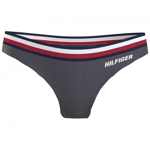 Damskie Majtki Tommy Hilfiger Modern Signature Tape Bikini Szare Damskie Majtki Tommy Hilfiger Modern Signature Tape Bikini Szare