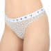 Damskie Stringi Tommy Hilfiger Print Thong 3-Pack Wielokolorowe - Różowe, Białe, Czarne