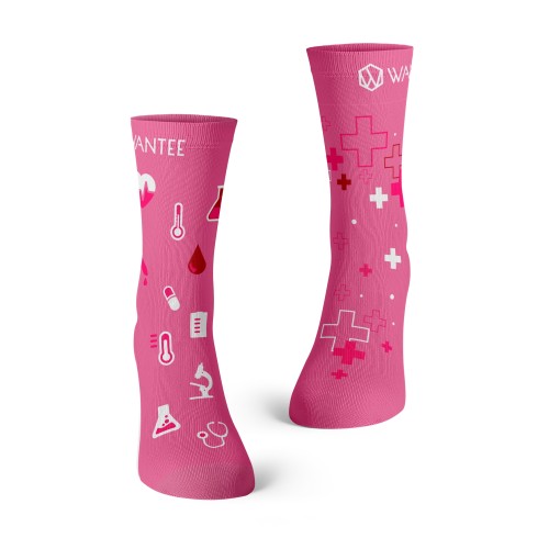 Skarpetki Medical Pink Wantee Skarpetki Medical Pink Wantee