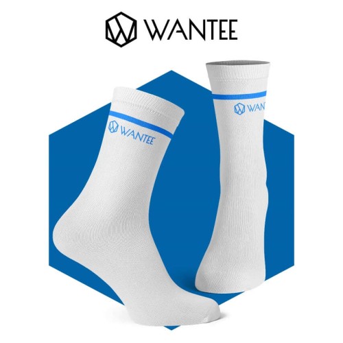 Skarpetki Basic White and Blue Wantee Skarpetki Basic White and Blue Wantee