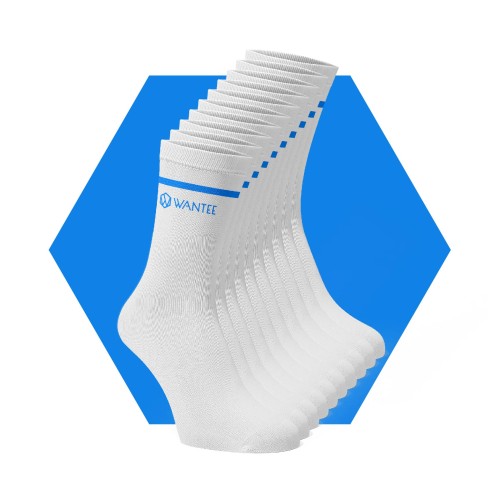 Skarpetki Basic White and Blue Wantee 10-pack Skarpetki Basic White and Blue Wantee 10-pack