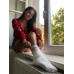 Skarpetki Basic White and Red Wantee