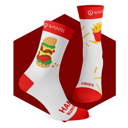 Skarpetki Hamburger i Frytki Wantee Skarpetki Hamburger i Frytki Wantee