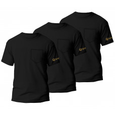 Męska Koszulka Pure Black Wantee czarna 3-pack